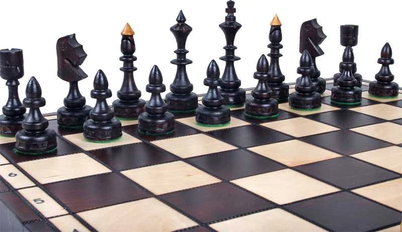 Provechess Šachmatai Indian Small 480x240x60 mm, Karalius 100mm