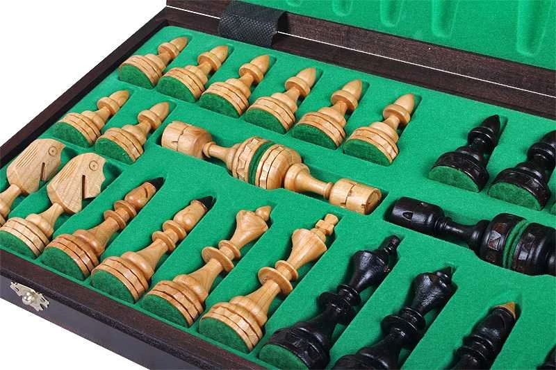 Provechess Šachmatai Indian Small 480x240x60 mm, Karalius 100mm