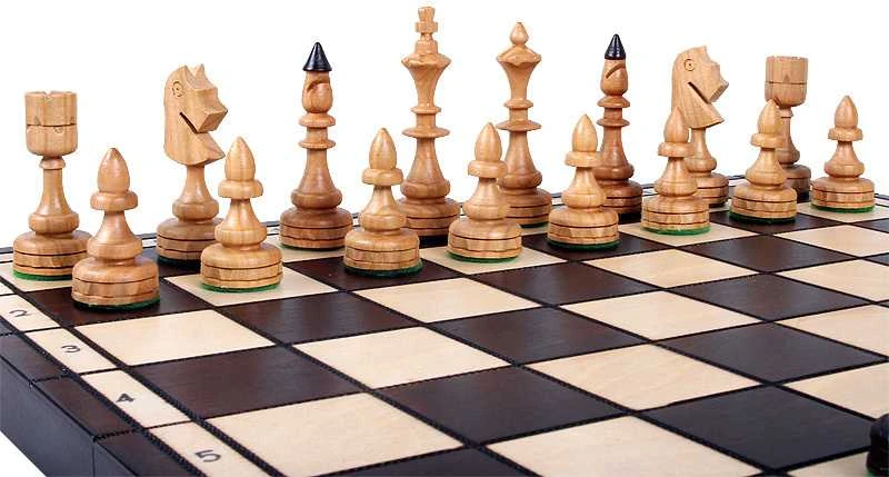 Provechess Šachmatai Indian Small 480x240x60 mm, Karalius 100mm