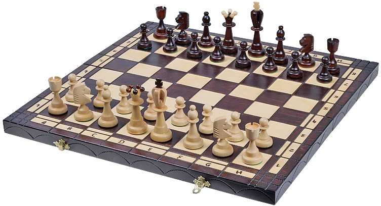 Provechess Šachmatai ir šaškės (Big) 500x250x60mm, karalius 100mm
