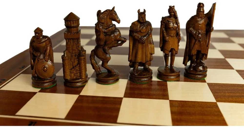 Provechess Šachmatai Knight 645x323x80mm, karalius 125mm