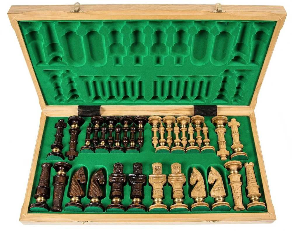 Provechess Šachmatai Royal DE LUX 650x325x80mm, karalius 130mm ąžuoliniai (Ekskliuzyvas)