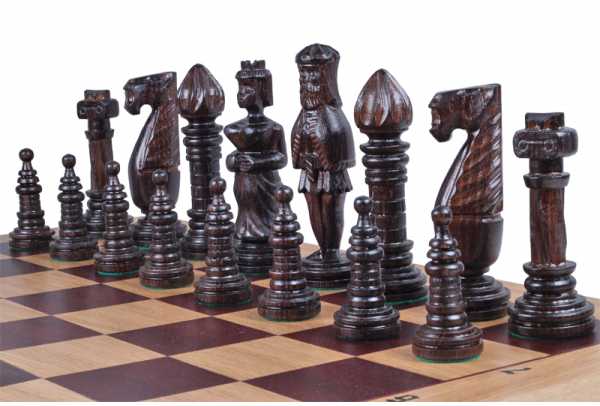 Provechess Šachmatai Royal OAK 650x325x80mm, karalius 150mm ąžuoliniai (Ekskliuzyvas)