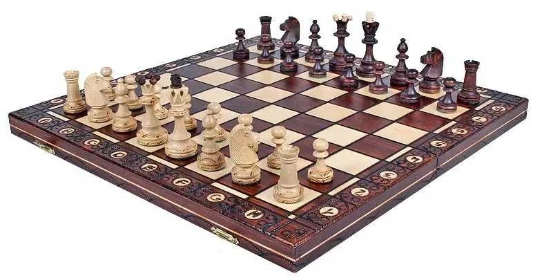 Provechess Šachmatai SENATOR 420x210x50 mm, Karalius 85 mm
