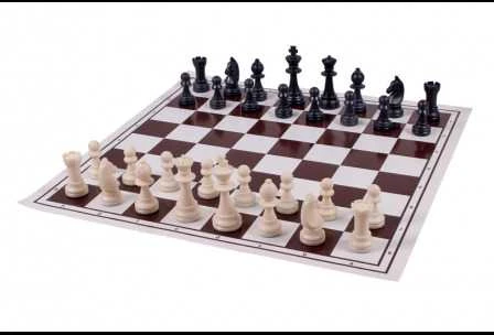 Provechess Šachmatų ir šaškių plastikinė lenta 510x510mm
