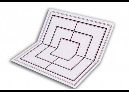 Provechess Šachmatų ir šaškių plastikinė lenta 510x510mm