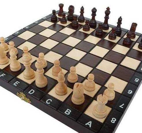Provechess Šaškės, šachmatai, nardai (komplektas) 265x133x20mm, karalius 48mm