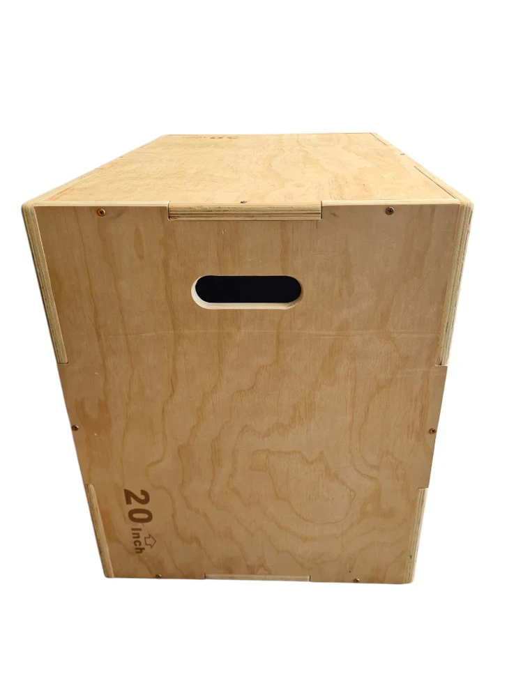 Šuolių platforma PlyoBox Prove Wooden 3in1 50x60x75cm
