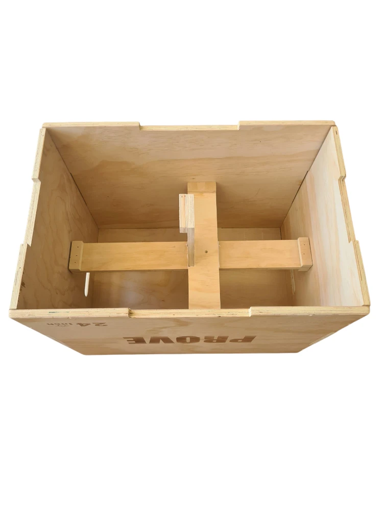 Šuolių platforma PlyoBox Prove Wooden 3in1 50x60x75cm