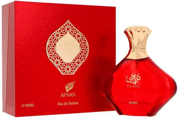 Afnan Turathi Raudona EDP parfumuotas vanduo moterims, 90 ml