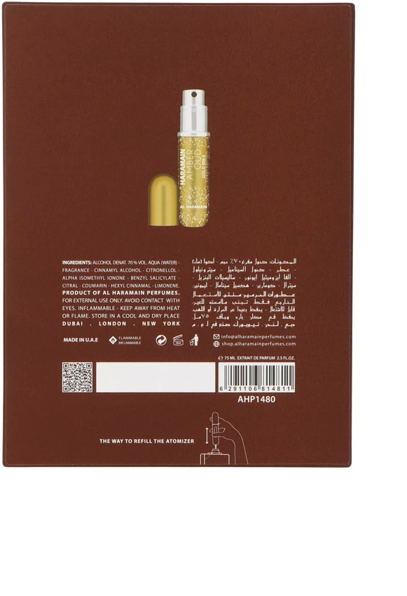 Al Haramain Amber Oud Gold 999.9 Dubai Edition ekstraktinis kvepalų purškiklis 75ml