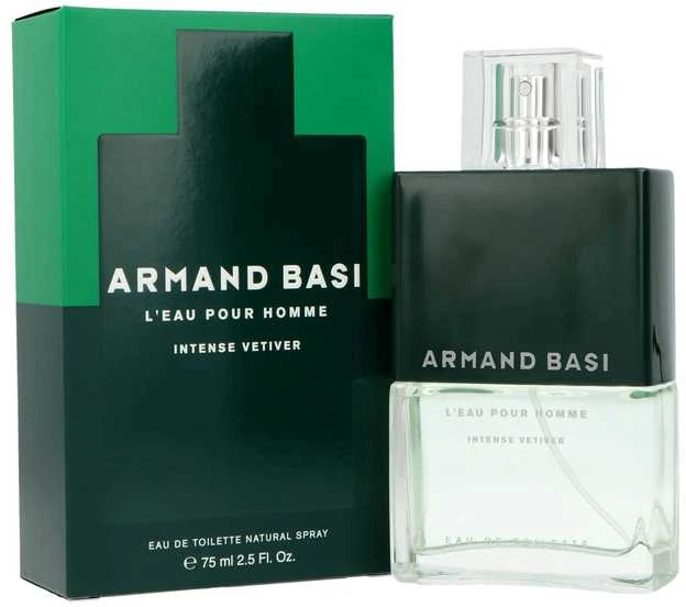 Armand Basi Armand Bassi L'Eau Pour Homme Intense Vetiver EDT tualetinis vanduo unisex, 75 ml