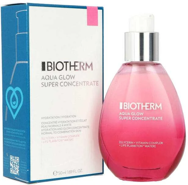Biotherm Aqua Glow Fluid Super Concentrate drėkinamasis koncentratas, 50 ml