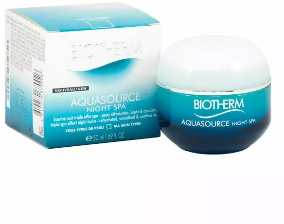 Biotherm Aquasource Night Spa naktinis veido kremas-kaukė, 50 ml