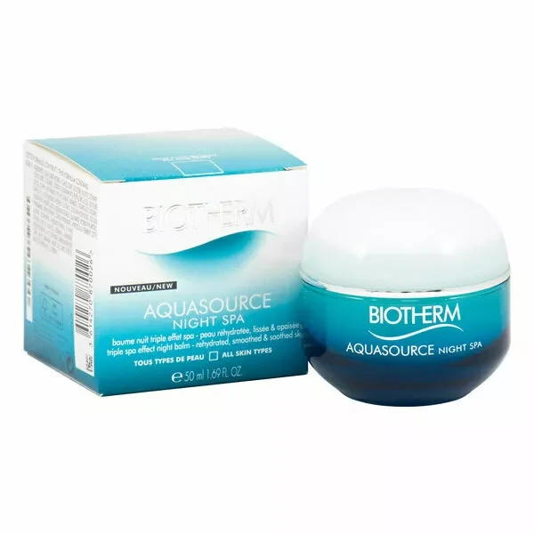 Biotherm Aquasource Night Spa naktinis veido kremas-kaukė, 50 ml