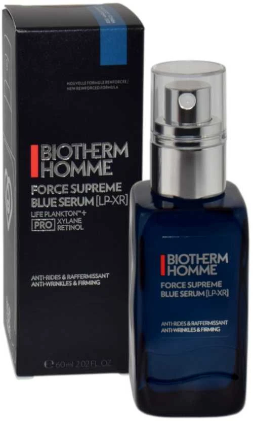 Biotherm Homme Force Supreme Mėlyna Serum Anti-Wrinkles & Firming stangrinantis veido serumas nuo raukšlių vyrams, 60 ml
