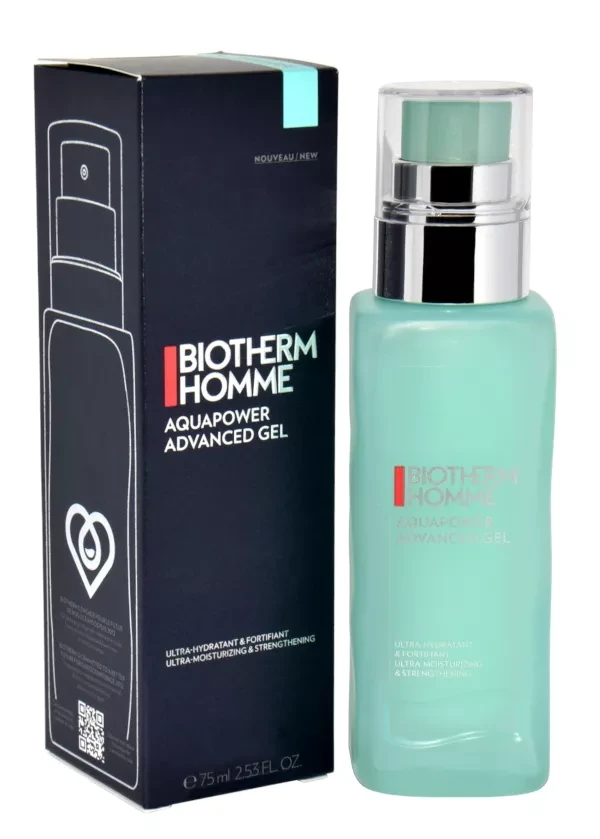 Biotherm Homme Aquapower Advanced Gel drėkinamasis veido gelis vyrams, 75 ml