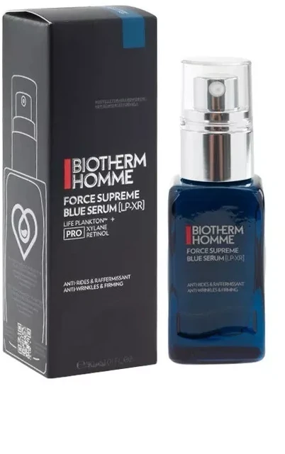 Biotherm Homme Force Supreme Mėlyna Serum Anti-Wrinkles & Firming stangrinantis veido serumas nuo raukšlių vyrams, 30 ml