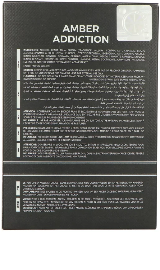 Camara Amber Addiction EDP parfumuotas vanduo unisex, 100 ml