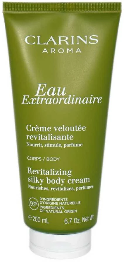 Clarins Eau Extraordinaire Revitalizing Silky Body Kreminis gaivinantis kūno kremas, 200 ml