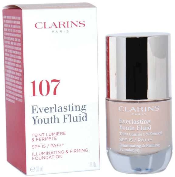 Clarins Everlasting Youth fluidas makiažas