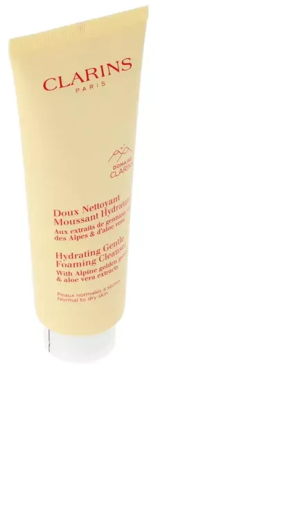 Clarins Hydrating švelnus Foaming Valiklis veido prausiklis normaliai / sausai odai, 125 ml