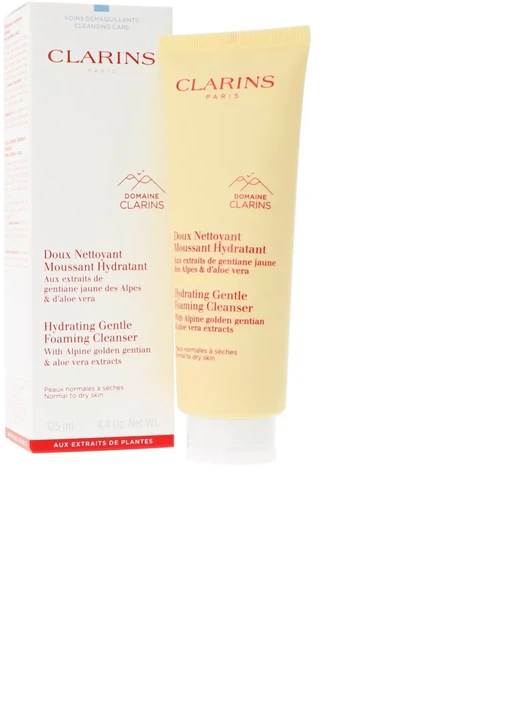 Clarins Hydrating švelnus Foaming Valiklis veido prausiklis normaliai / sausai odai, 125 ml