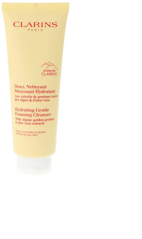 Clarins Hydrating švelnus Foaming Valiklis veido prausiklis normaliai / sausai odai, 125 ml