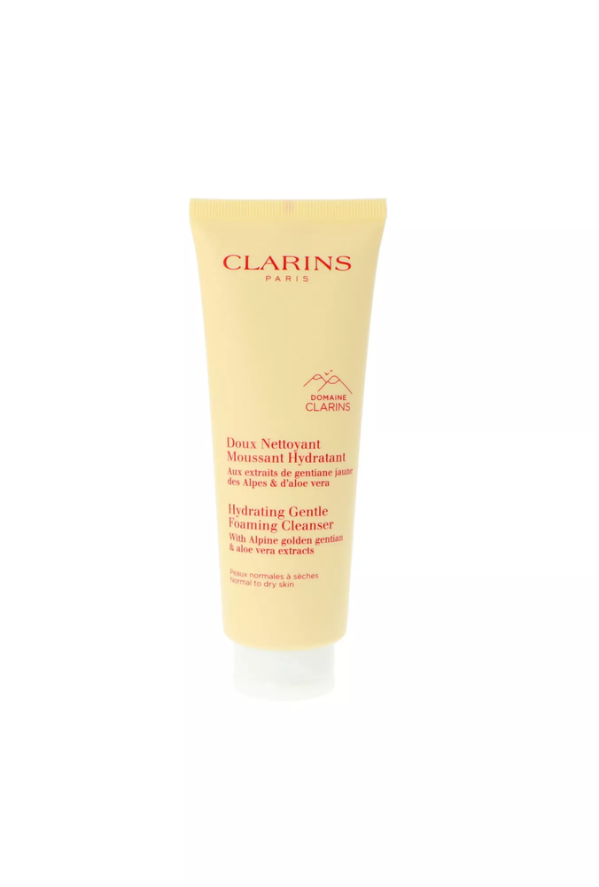 Clarins Hydrating švelnus Foaming Valiklis veido prausiklis normaliai / sausai odai, 125 ml