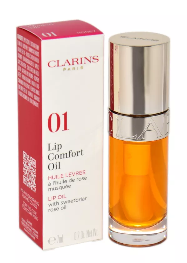 Lūpų aliejus Clarins Lip Comfort Oil 01 Honey, 7 ml