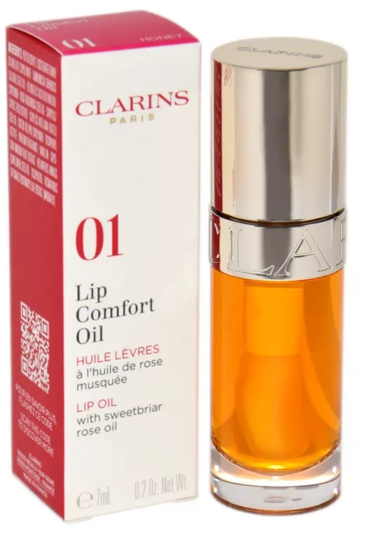 Lūpų aliejus Clarins Lip Comfort Oil 01 Honey, 7 ml