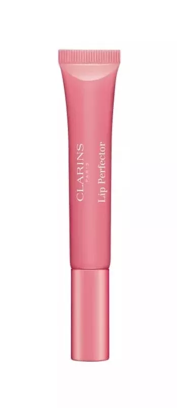 Clarins Lip Perfector Shimmer Lūpų blizgis lūpų blizgis, atspalvis: 01 Rose Shimmer, 12 ml