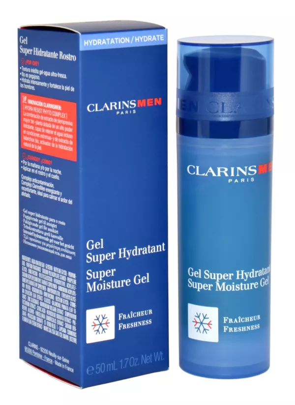 Clarins Drėkinamasis gelis vyrams Vyrai (Super Moisture Gel) 50 ml