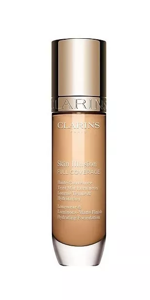 Clarins „Skin Illusion“ atsparus vandeniui skystas makiažo pagrindas su matiniu efektu 107C, 28 ml