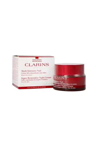 Clarins Super Restorative Night Kreminis Very Dry Skin Night Skin Kreminis moterims, 50 ml