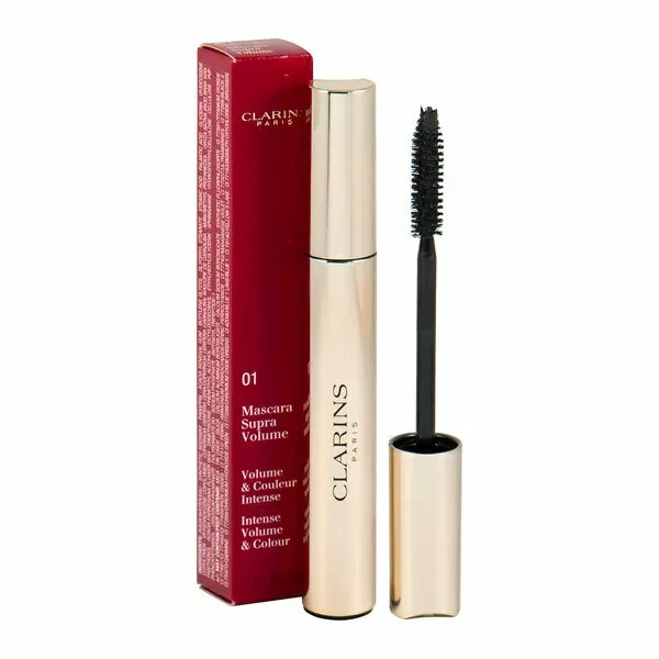 Blakstienų tušas Clarins Supra Volume, spalva: 01 Intense Black, 8 ml