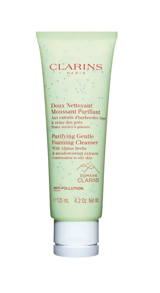 Clarins Purifying Gentle Foaming Valiklis veido valomosios putos, 125 ml