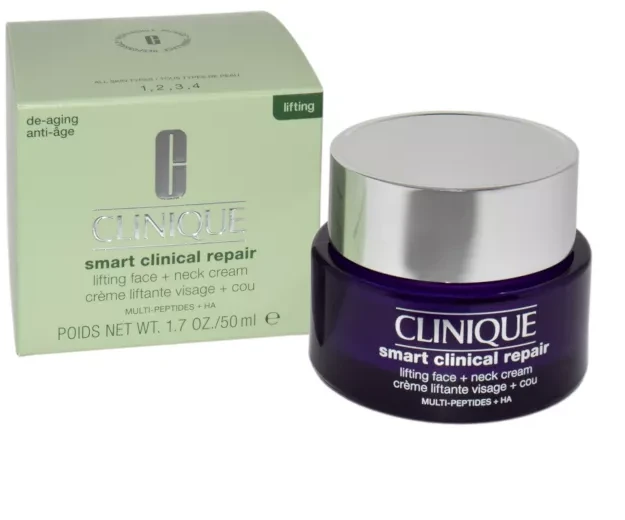 Clinique Smart Clinical Repair Lifting Face Neck Kreminis stangrinantis kremas veidui ir kaklui, 50 ml