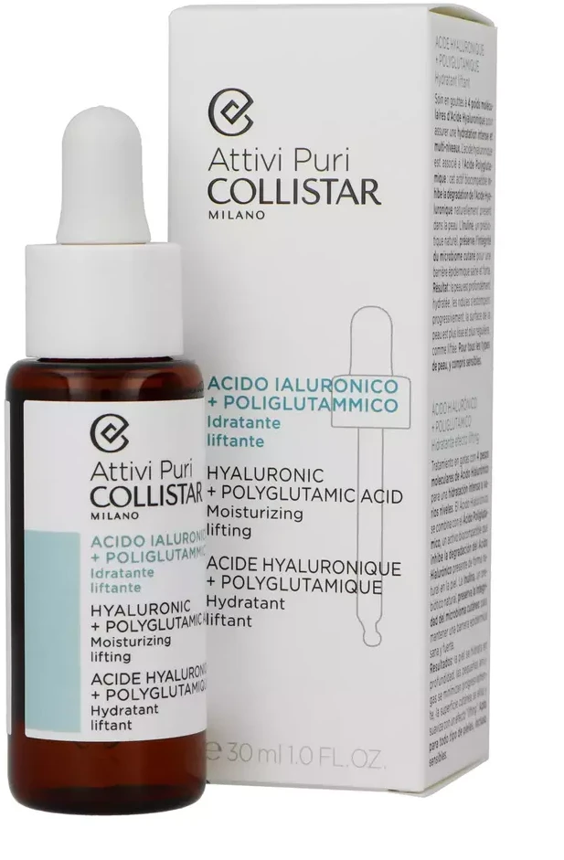Collistar Attivi Puri Acid Hialuronic Poliglutámico veido serumas su hialiurono rūgštimi 30ml