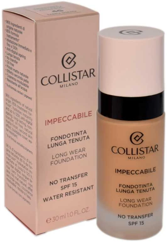 Collistar Impeccabile Base Maquillaje Larga Duración, 4 g
