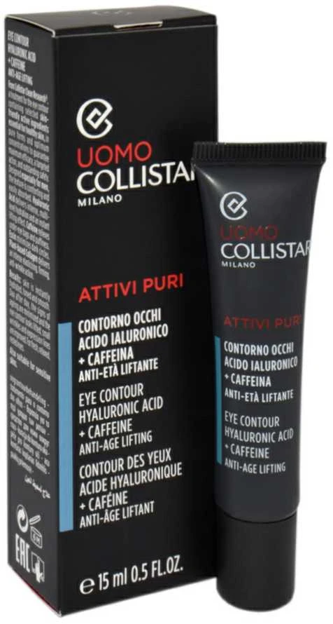 Collistar Uomo Anti-Wrinkle Eye Contour Kreminis akių kontūro kremas nuo raukšlių vyrams, 15 ml