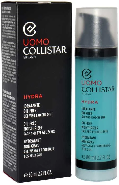 „Collistar Uomo“ drėkinamasis kremas veidui ir akims, 80 ml