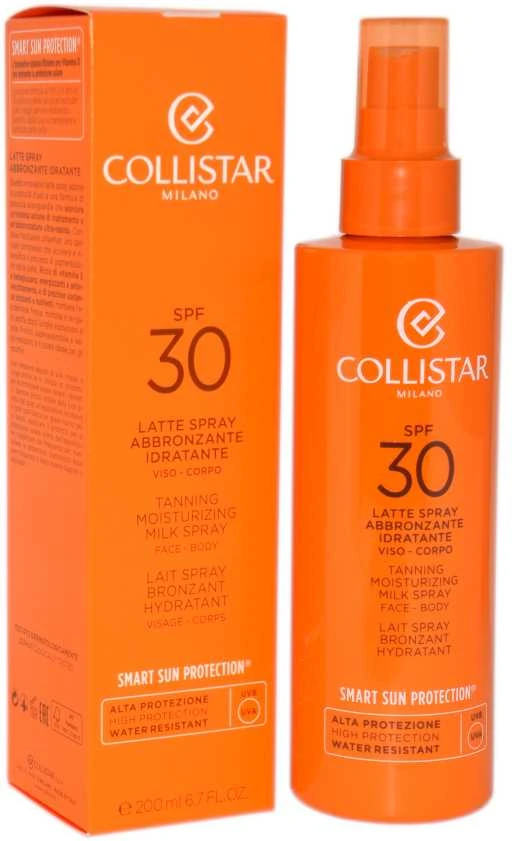 "Collistar" purškiamas ir drėkinamasis įdegio pienelis Spf30 200ml