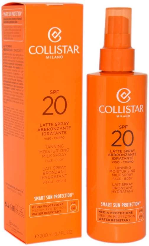 Collistar Smart Apsauga nuo saulės Tanning Moisturizing Milk Purškiklis Sun Losjonas kūnui unisex, 200 ml