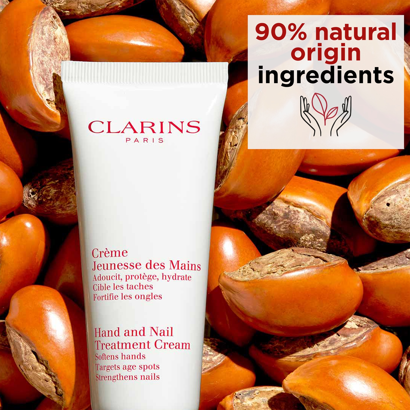Maitinamasis rankų ir nagų kremas Clarins Hand and Nail Treatment Cream, 30 ml aprašymas - Prekės nuotrauka