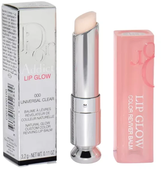 Drėkinamasis lūpų spalvą paryškinantis balzamas Dior Addict Lip Glow Balm, atspalvis: 000 Universal Clear, 3,2 g