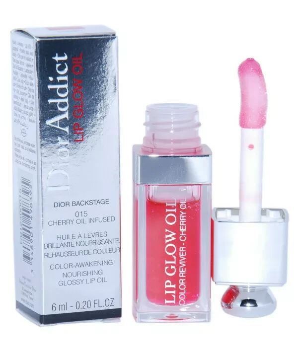 Dior Addict Lip Glow Oil maitinamasis lūpų spalvą paryškinantis aliejus, 6ml, spalva: 015 Cherry