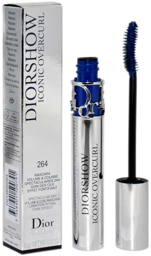 Christian Dior Diorshow Iconic Overcurl Volume Blakstienų tušas #264 Mėlyna, 6 g