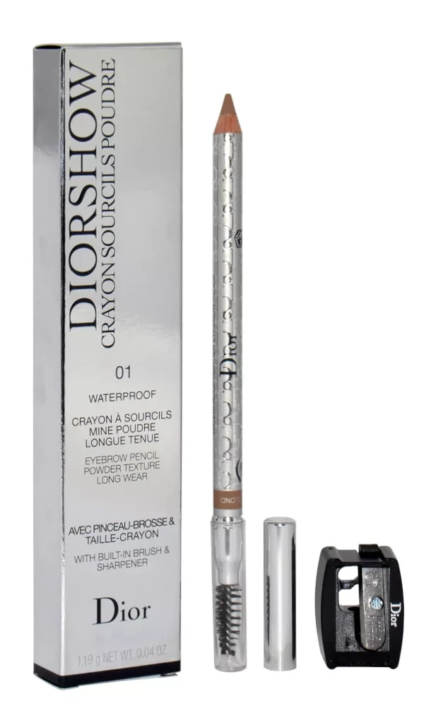 Christian Dior Diorshow Atsparus vandeniui Double-Ended Eyebrow Kreminis Pieštukas & 2-In-1 01 Blond 1.19 g