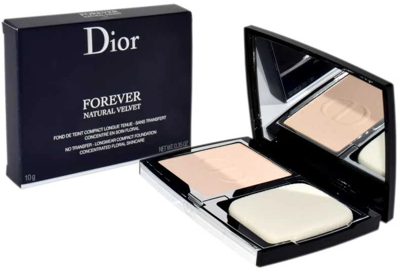 Christian Dior Forever Natural Velvet kompaktiškas makiažo pagrindas #1N, 10 g